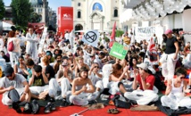 Climate activists occupy red carpet on final day of Venice film fest Climate activists occupy red carpet on final day of Venice film fest