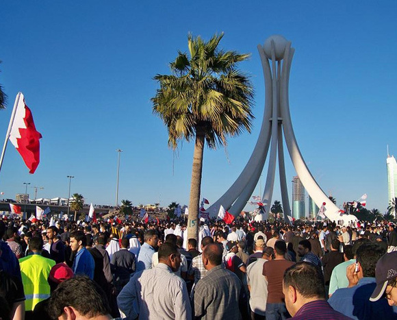 Bahrain tear-gases protesters ahead of anniversary Bahrain tear-gases protesters ahead of anniversary