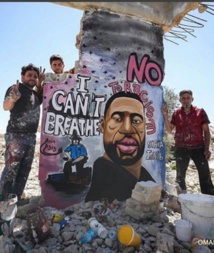 Syrian artist in Idlib paints tribute to George Floyd Syrian artist in Idlib paints tribute to George Floyd