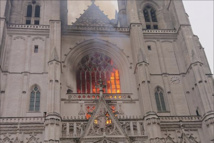 Major fire at Nantes cathedral under control; pipe organ destroyed