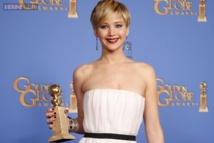 Jennifer Lawrence wins best supporting actress Globe Jennifer Lawrence wins best supporting actress Globe