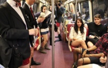 Legs bared around the world for annual 'No Pants' commute Legs bared around the world for annual 'No Pants' commute