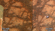 Mars 'jelly doughnut' rock intrigues scientists Mars 'jelly doughnut' rock intrigues scientists