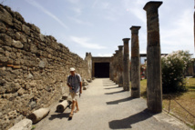 Thieves steal part of Pompeii fresco Thieves steal part of Pompeii fresco