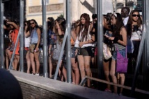 Fendi unveils suspended walkway over Rome's Trevi fountain