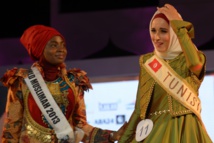 Tunisian wins Muslim beauty pageant, calls for free Palestine