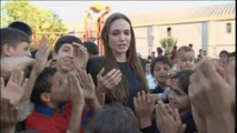 Angelina Jolie visits camp for Syrian refugees in Turkey