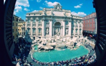 Cheers, kisses as Rome's Trevi Fountain reopens Cheers, kisses as Rome's Trevi Fountain reopens