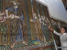 Hidden angel mosaic at Bethlehem shrine sees the light