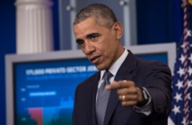 Obama vows to crush IS, concerned about Russia in Syria