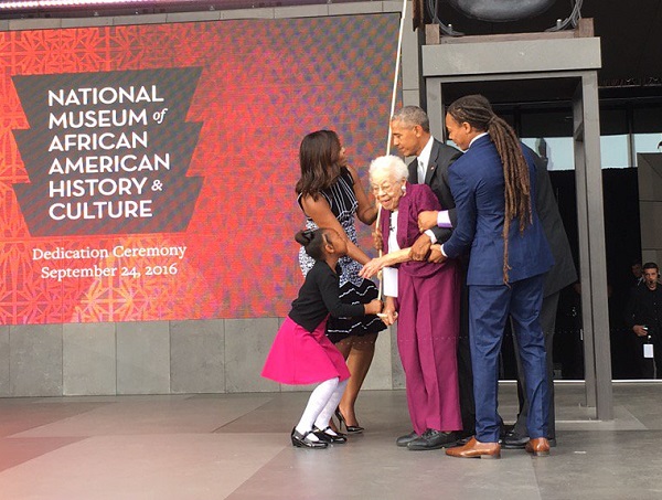 Obama opens new African American Museum amid national racial strife