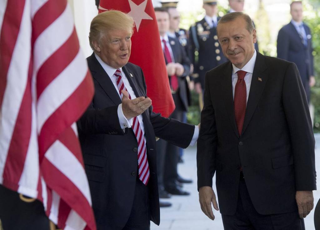 Trump and Erdogan vow friendship despite anger at US arming Kurds