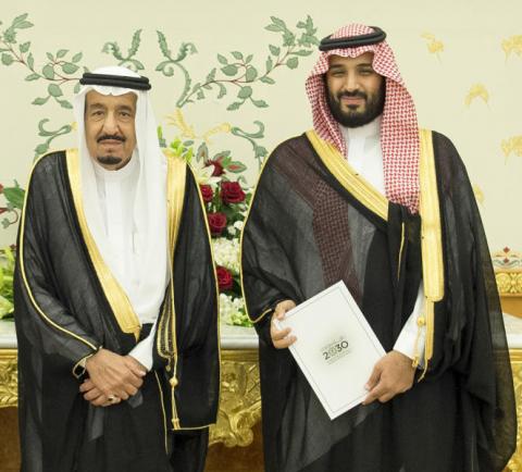 Saudi king ousts nephew, names son as heir