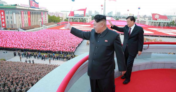 North Korea stages military parade on eve of Winter Olympics