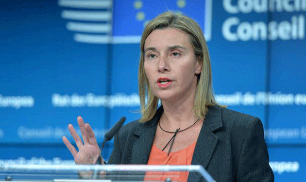 EU's Mogherini says bloc will trigger WTO dispute case on Friday