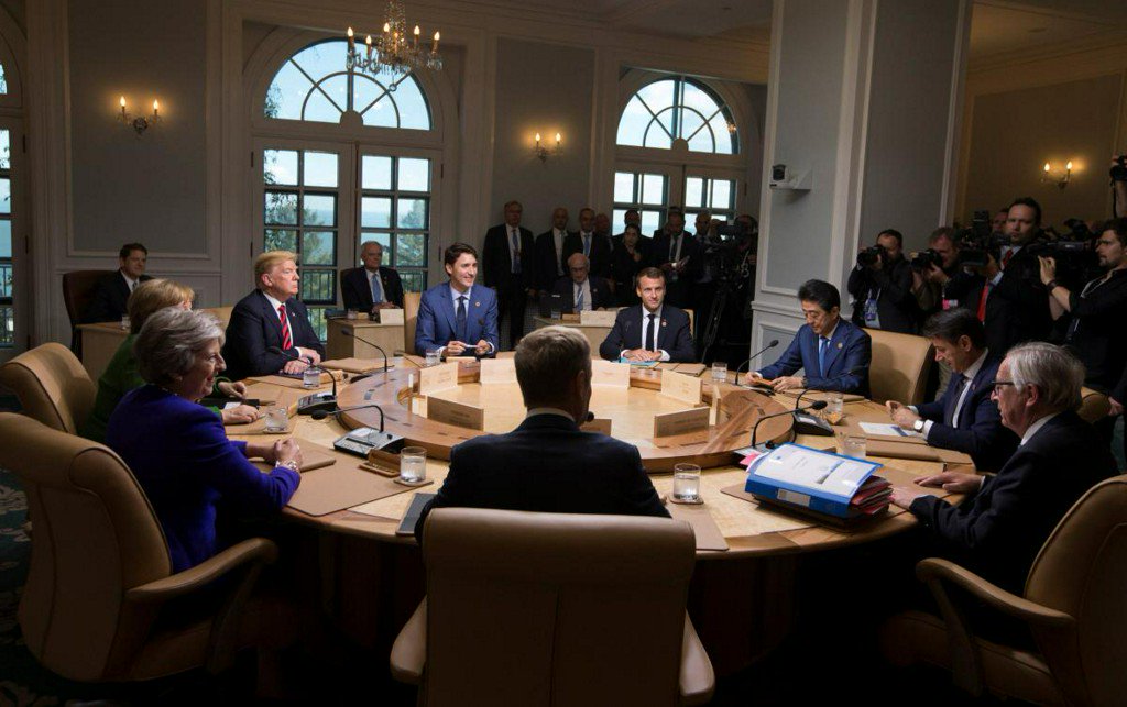 Trump tweets his own G7 photos, saying they tell real summit story