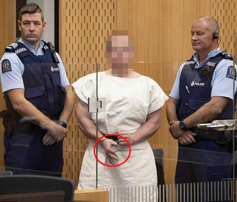 Christchurch terror suspect signals 'okay' as charged with murder