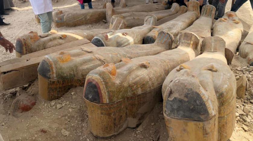 Egypt announces discovery of 30 ancient coffins with mummies in Luxor