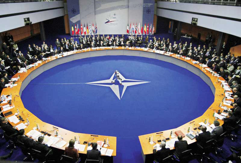 NATO leaders set aside discord to affirm strength of alliance