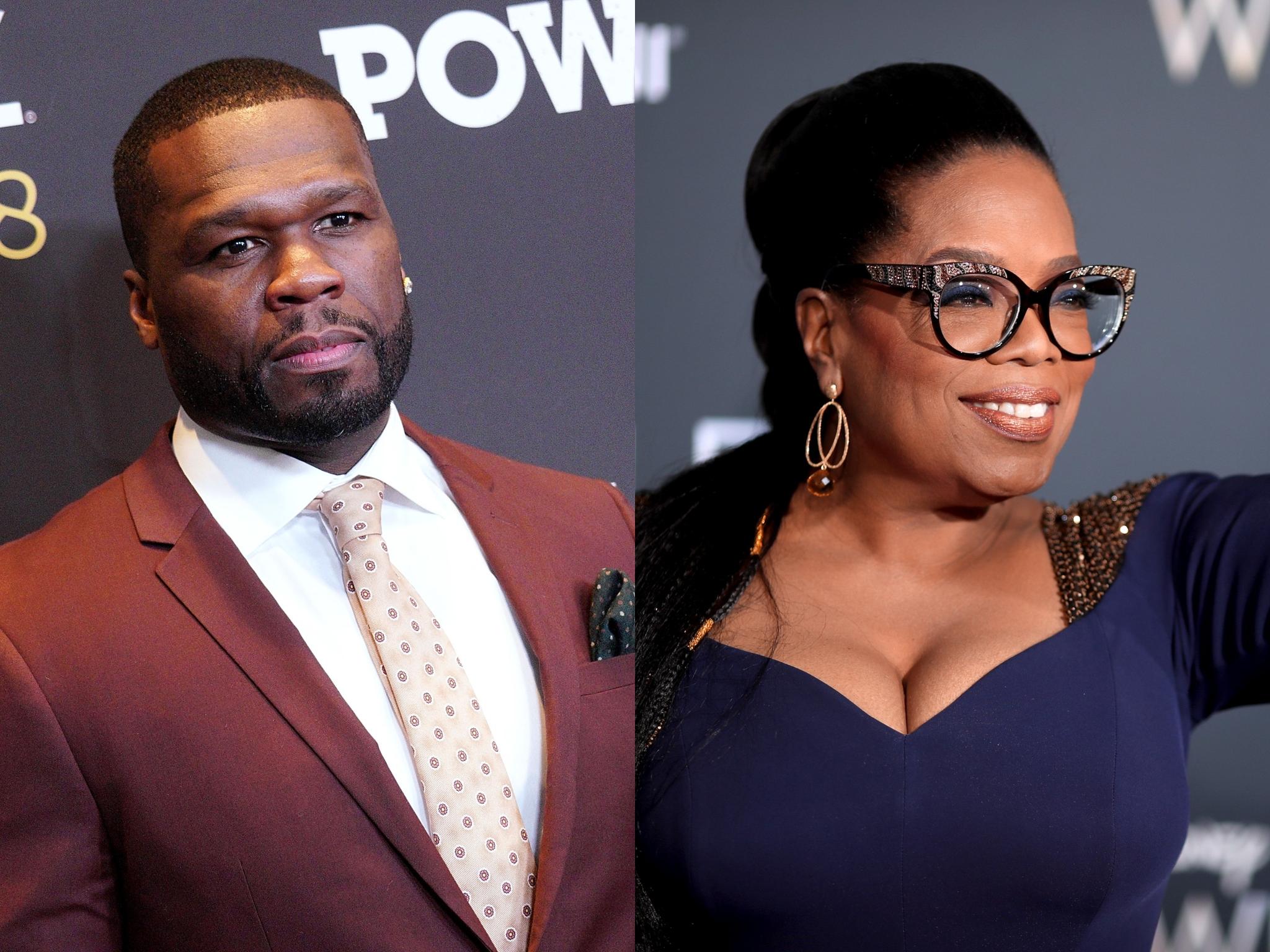 50 Cent accuses Oprah of only 'going after black men' in #MeToo cases