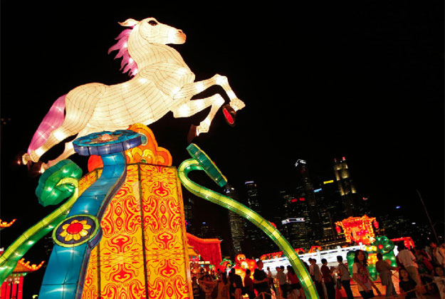 Asia rings in Year of the Horse with fireworks, festivities