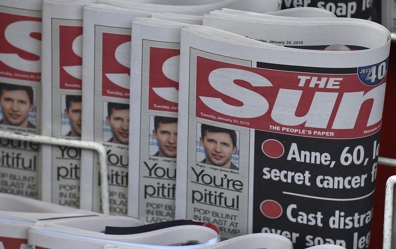 Britain's The Sun to take down online paywall