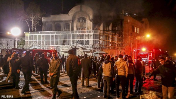 Anti-Saudi protests in Iran as row smoulders