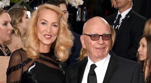 Stars join Murdoch, Hall at day-after wedding bash
