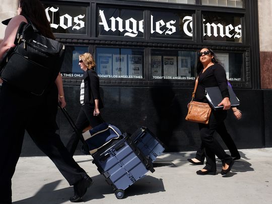Gannett maintains offer for LA Times owner