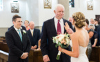 Bride walked down aisle by father's heart recipient