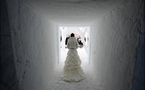 Ice Church in Swedish Lappland offers white winterland wedding