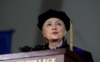 Clinton delivers stinging attack on Trump at graduation speech