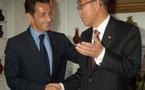 Sarkozy, UN chief talk climate change in New York