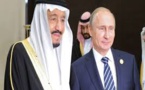 Saudi king slams Iran on historic visit to Russia