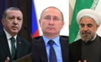 Putin hosts Erdogan and Rowhani to discuss Syria