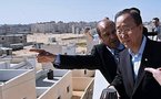 UN chief in Gaza calls for lifting of Israeli blockade