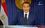 Mubarak pledges fair election in first speech since surgery