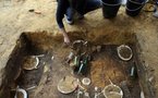 Food art: archaeologists dig up 30-year-old last supper