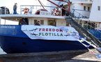 Defiant aid ship steams on for Gaza