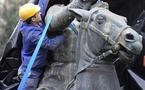 Franco in fridge sculpture stirs up Spain art fair