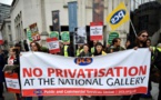 Staff at Britain's National Gallery go on strike over privatisation