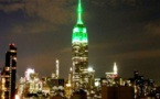 New York's Empire State Building lit green for Eid