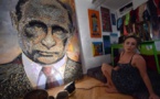 'Face of War': Ukraine artist creates Putin portrait with bullet shells