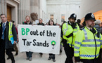 Anti-oil protesters flash mob British Museum